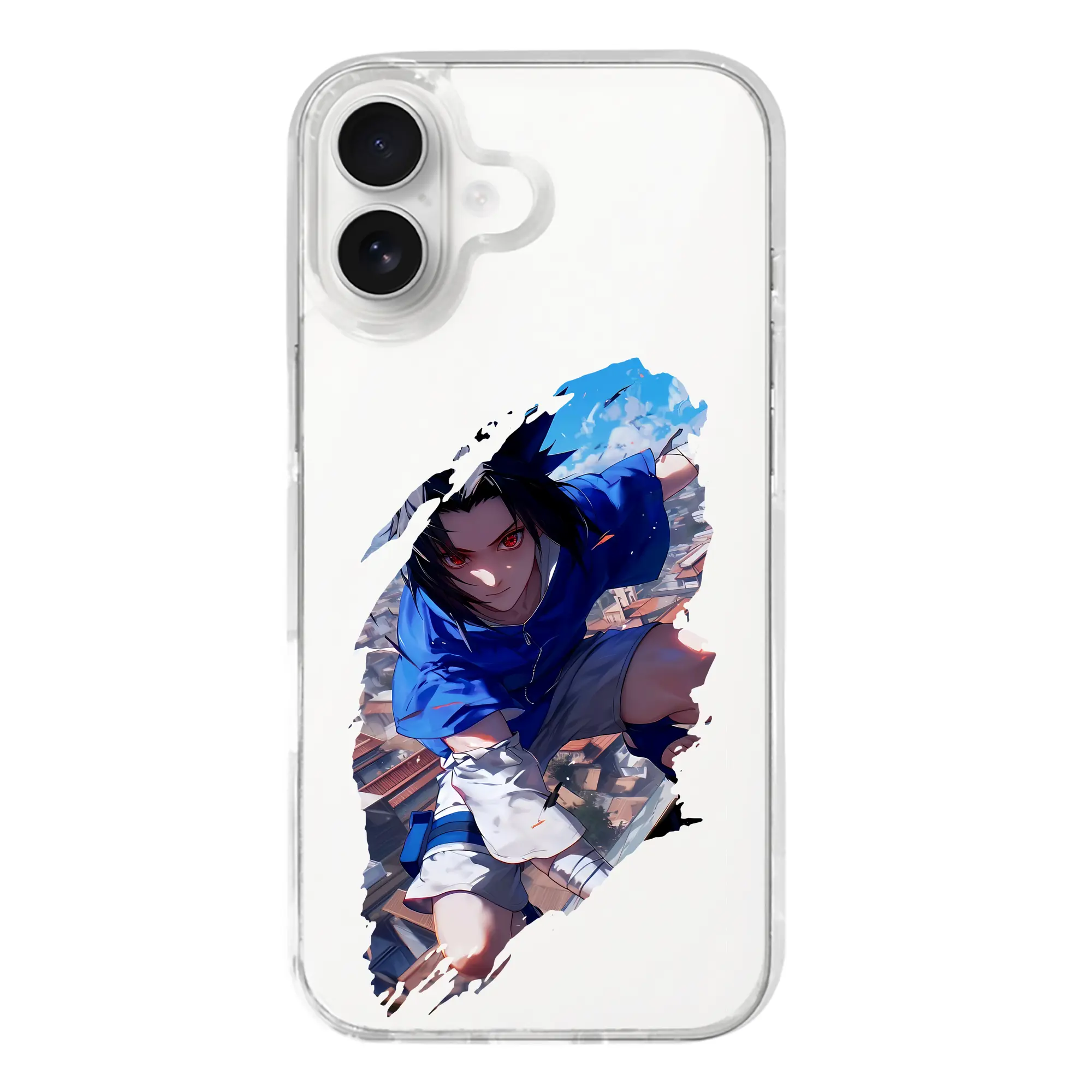 ナルト グッズ うちは サスケ - iPhone 17シリーズ 透明スマホケース – 薄型・耐衝撃・精密フィット保護カバー